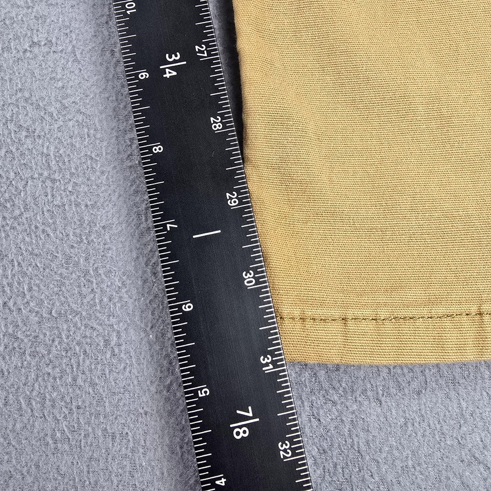 Carhartt Pants Mens 38x31 Beige Relaxed Fit Straight Leg Canvas Workwear Stretch - Picture 11 of 13